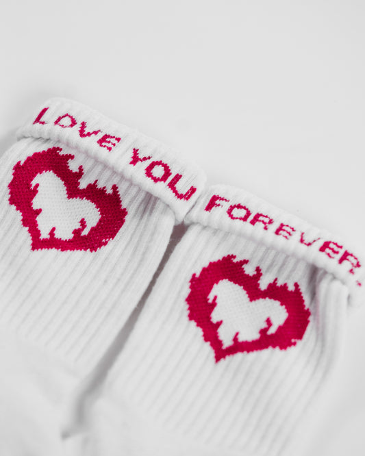 "I LOVE YOU FOREVER." TENNIS SOCKS